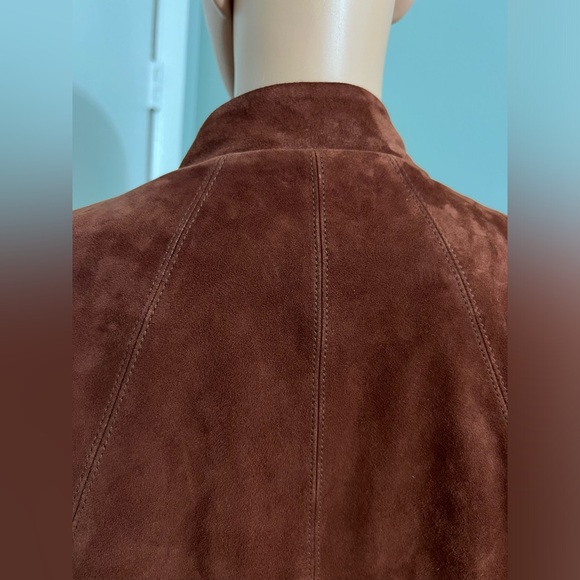 WHITE HOUSE BLACK MARKET * SUEDE CASCADE LAPEL JACKET * 100% LEATHER SIZE Small - Picture 7 of 13